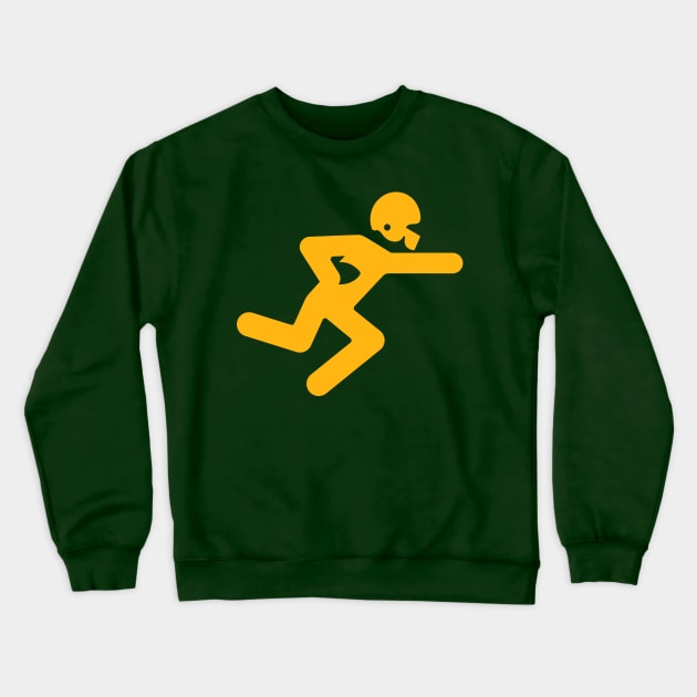 The Power Sweep Logo (Yellow) Crewneck Sweatshirt by The Power Sweep